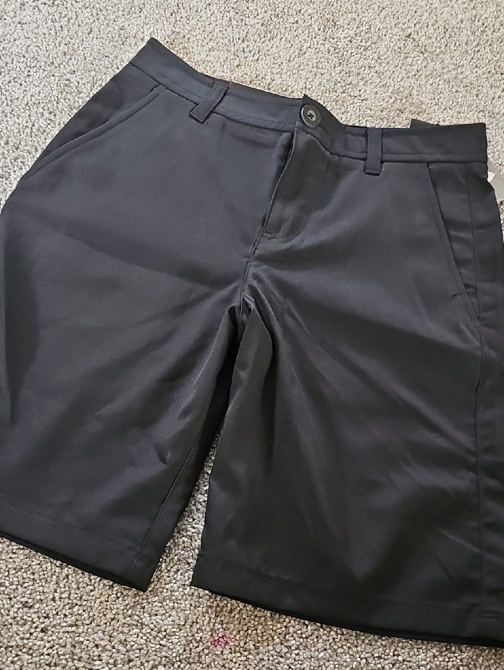 SS💜🔹️Under Armour Black Kids' Athletic Shorts